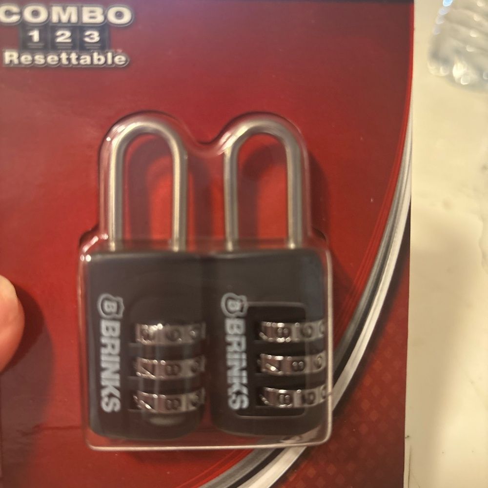 Brinks Black and Silver Combination Locks